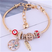 occidental style trend gold Metal all-Purpose eyes Life tree more elements temperament bracelet