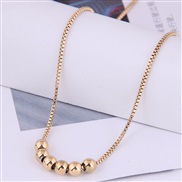 Korean style fashion concise sweetO titanium steel personality necklace