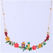 occidental style fashion luxurious sweet flower temperament necklace