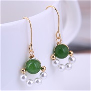 Korean style fashion sweetOL concise Pearl personality earrings