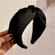 ( black )fashion new Headband pure color Cloth medium width head lady Autumn and Winter head beltR