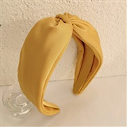 ( yellow )fashion new eadband pure color Cloth medium width head lady Autumn and Winter head beltR