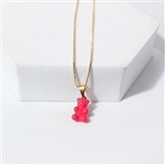 ( red)occidental style retro chain lovely samll pendant necklace woman  clavicle chain sweet woman