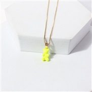( yellow)occidental style retro chain lovely samll pendant necklace woman  clavicle chain sweet woman