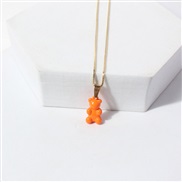 ( orange)occidental style retro chain lovely samll pendant necklace woman  clavicle chain sweet woman