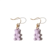 (igh purple)occidental style fashion arring  lovely samll bronze earrings  earring F