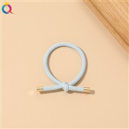 (  sky blue ) Korean style pattern rope brief temperament small fresh circle high elasticity all-Purpose head rope