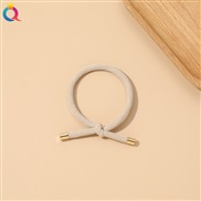(  Beige) Korean style pattern rope brief temperament small fresh circle high elasticity all-Purpose head rope
