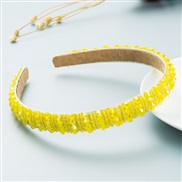 (FG yellow ) eadband occidental style handmade weave beads eadband woman beads Korean style