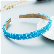 (FG  light blue ) eadband occidental style handmade weave beads eadband woman beads Korean style