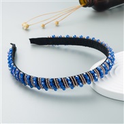 (FG  sapphire blue ) eadband occidental style handmade weave beads eadband woman beads Korean style