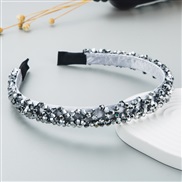 ( Silver) eadband Korean style brilliant crystal eadband brief eadband