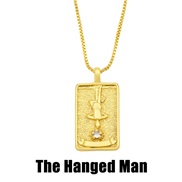 (The anged Man)occidental style style necklace creative retro long square diamond necklace man womannka