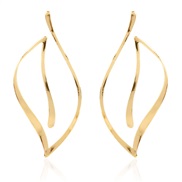 (F  gold )occidental style fashion arring   Alloy diamond Pearl geometry pendant earrings  fashion lady personality ear