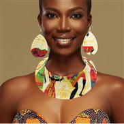 handmade Africa Cloth Collar exaggerating set black necklacefrican ecklace