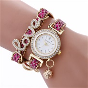( rose Red)damond Alloy watchlove surface lady quartz watch