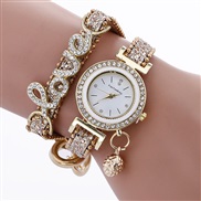 ( Beige)damond Alloy watchlove surface lady quartz watch