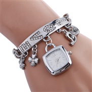 ( Silver)fashion Alloy diamond pendant watch watch high-end lady watch fashion watch-face