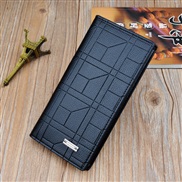 ( black)man coin bag man long style Wallets fashion Embossing vertical style Suit bag high capacity leather