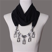 ( black)Starry necklace woman four ethnic style travel shawl head