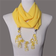( yellow)Starry necklace woman four ethnic style travel shawl head