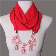 (red )Starry necklace woman four ethnic style travel shawl head