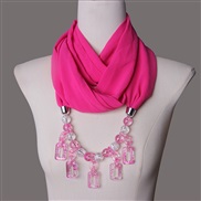 ( rose Red)Starry necklace woman four ethnic style travel shawl head
