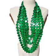 ( green) occidental style exaggerating long style necklace multilayer tassel sweater chain banquetnecklace