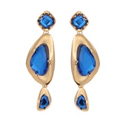( blue) occidental style exaggerating earrings woman multilayer geometry Alloy Acrylic Bohemian style earring