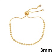(3mm) all-Purpose beads bracelet bronze gold beads braceletbra