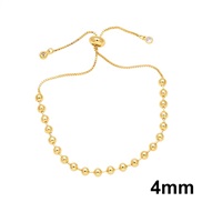 (4mm) all-Purpose beads bracelet bronze gold beads braceletbra