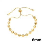 (6mm) all-Purpose beads bracelet bronze gold beads braceletbra