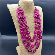 ( rose Red)beads necklace necklace retro ethnic style