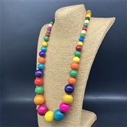( Colorlength   necklace 1)exaggerating long necklace  Bohemia ethnic style retro beads necklace