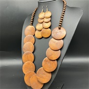 ( Dark brown) necklace earrings setnecklace Bohemia wind occidental style