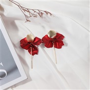 (red )fashion exaggerating high petal Leaf earrings original Earring woman