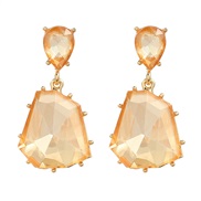 ( Gold)trend fully-jewelled earrings occidental style earring woman fashion