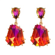 ( rose Red)trend fully-jewelled earrings occidental style earring woman fashion