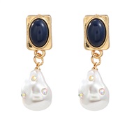 ( black)earrings occidental style retro earrings imitate Pearl earring woman trend