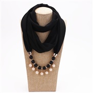 ( black)Pearl Chiffon necklace woman spring Autumn and Winter fashion spring summer woman