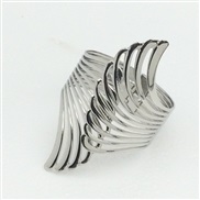 ( Silver)racelet occidental style exaggerating angel wings width bangle  Metal
