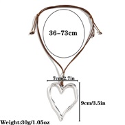 (4 )occidental style exaggerating big love pendant necklace  fashion Metal sweater chain samll