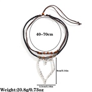 (5 )occidental style exaggerating big love pendant necklace  fashion Metal sweater chain samll