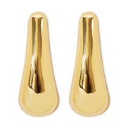 ( Gold)E occidental style Metal drop earrings  wind temperament high fashion ear stud woman