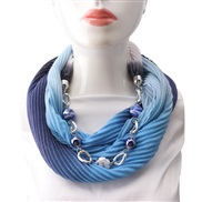 ( light blue ) bamboo ethnic style necklace shawl Autumn and Winter woman occidental style ornament woman