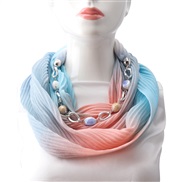 (blue ) bamboo ethnic style necklace shawl Autumn and Winter woman occidental style ornament woman