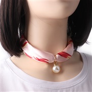 (3)Korea necklace Pearl scarves short style clavicle samll apparel fitting lady scarves