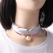 (7)Korea necklace Pearl scarves short style clavicle samll apparel fitting lady scarves