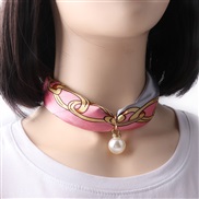 (15)Korea necklace Pearl scarves short style clavicle samll apparel fitting lady scarves