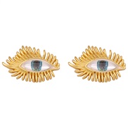 ( blue) eyes temperament all-Purpose earrings ear stud woman